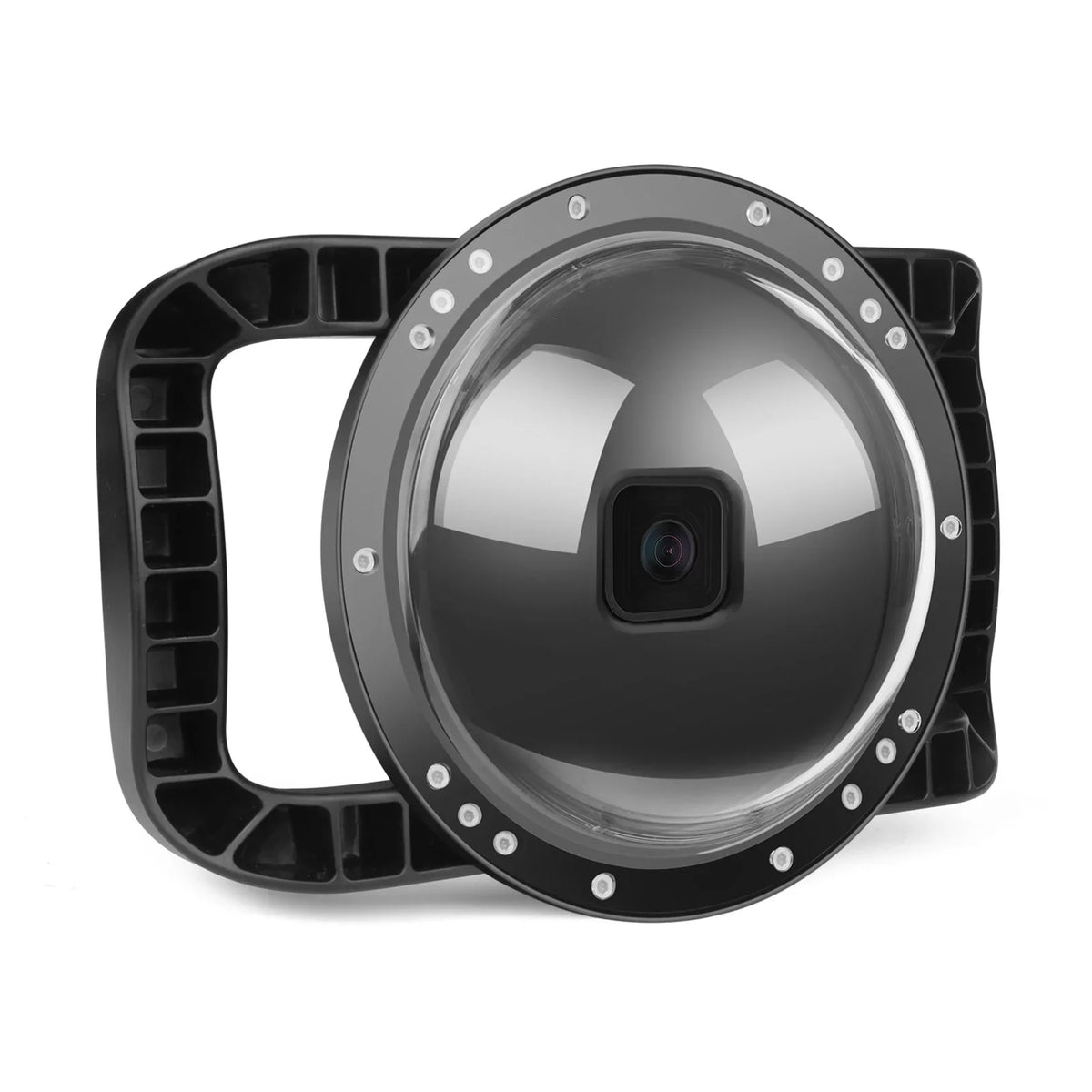 Waterproof Dome Port Case for 9 Black and 10 SHOOT XTGP559, Dual Handle, 45m Waterproof, 180° Wide Angle
