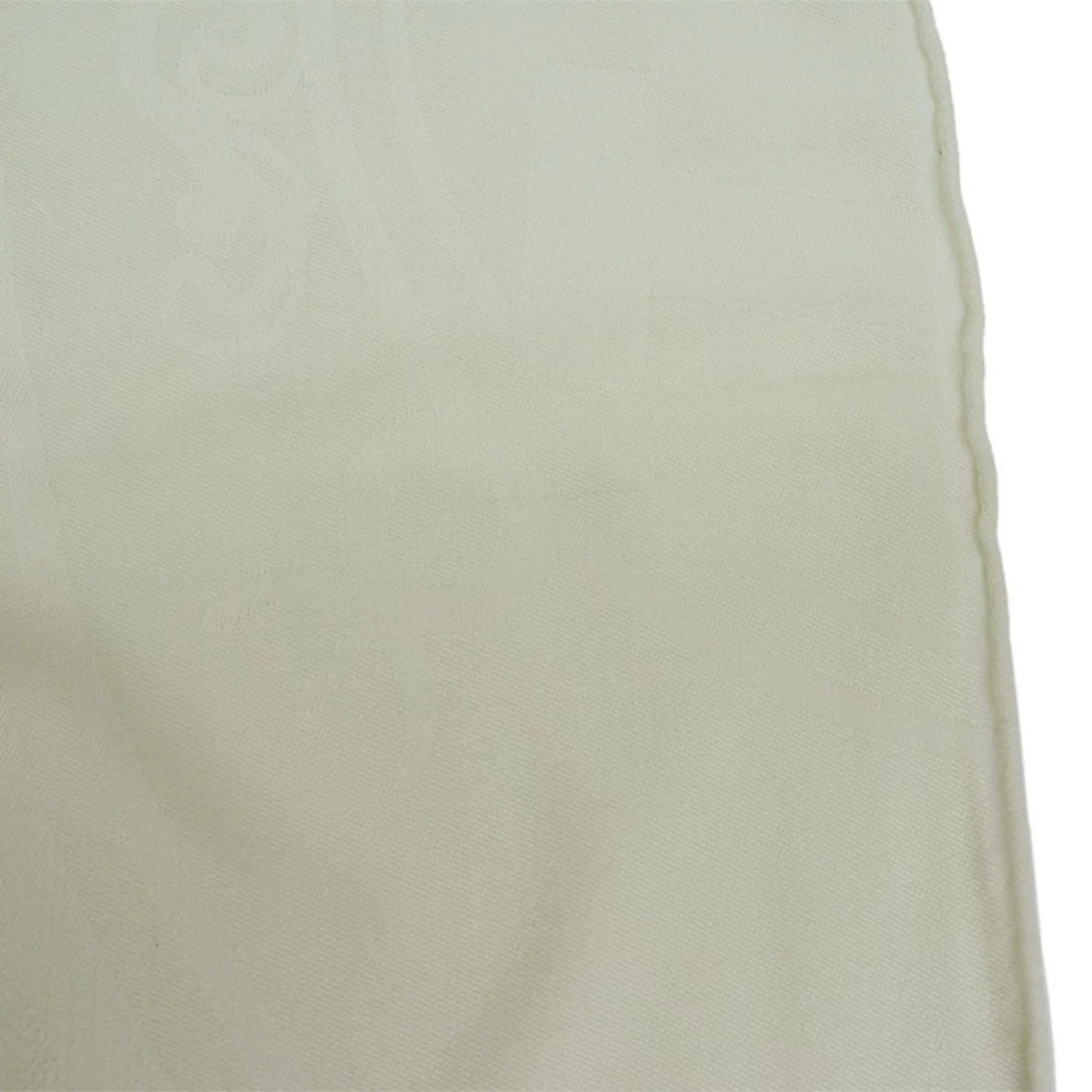Pre-Owned Hermes HERMES New Libris Stole Yvoire White H262494S Women's (Like New)