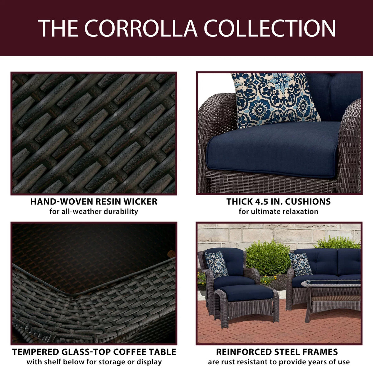 Cambridge Corrolla 6-Piece Outdoor Lounge Set