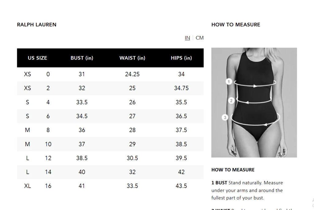 POLO RALPH LAUREN Martinique Signature Robust One Piece Swimsuit