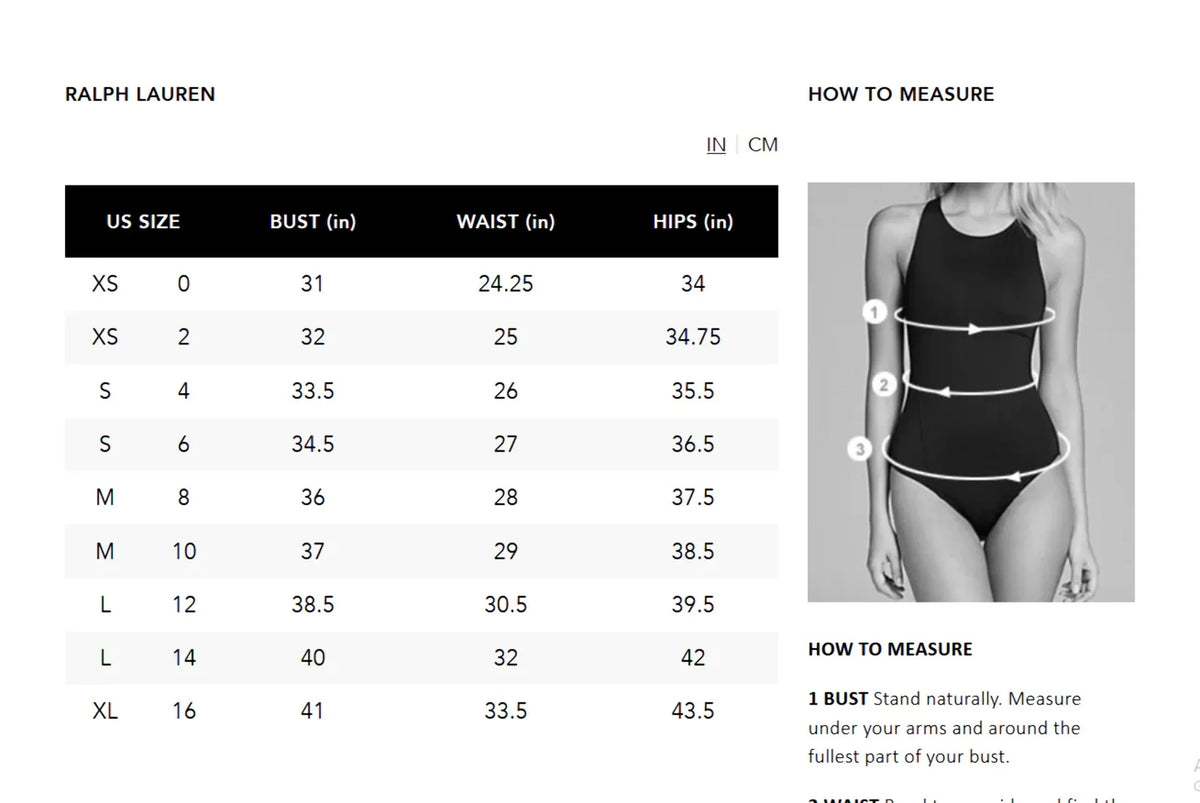 POLO RALPH LAUREN Martinique Signature Robust One Piece Swimsuit