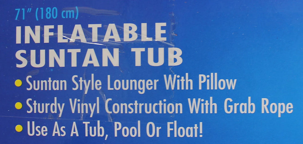 Swimline 9052 71" Pool Inflatable Suntan Tub Float Lounge (Open Box) (6 Pack)