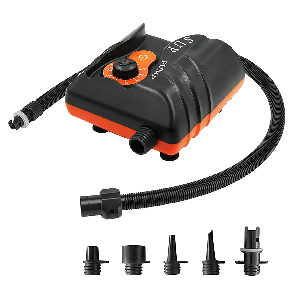 Goolrc Inflation Pump 16 PSI Electric Air Pump with 6PCS Nozzles for Inflatables and Boats