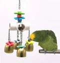 Keersi Bird Bells Toy with Sweet Sound for Pet Parrot Parakeet Cockatiel Conure Macaw Eclectus African Grey Cockatoo Amazon Lovebird Budgie Finch Canary Cage (A)