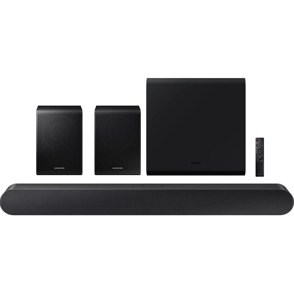 HW-S60B 7.1ch Soundbar with SWA-9200S Wireless Surround Rear Speakers and SWA-W510 Subwoofer (2022)