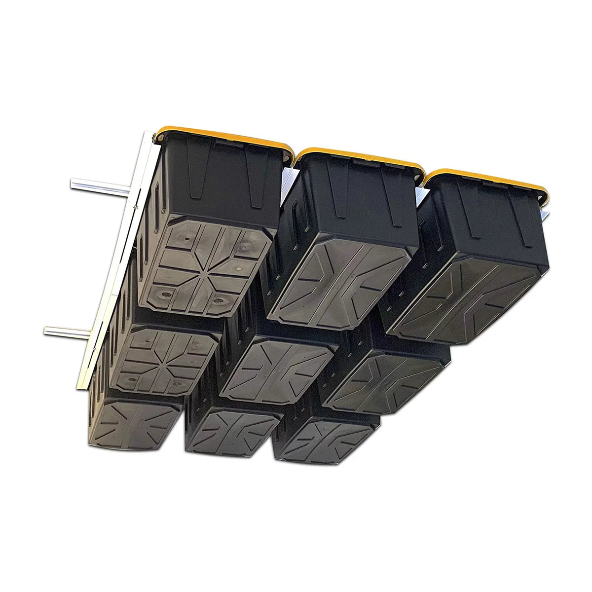 E-Z Storage Overhead Garage Ceiling Steel Storage Rack for Tote Containers