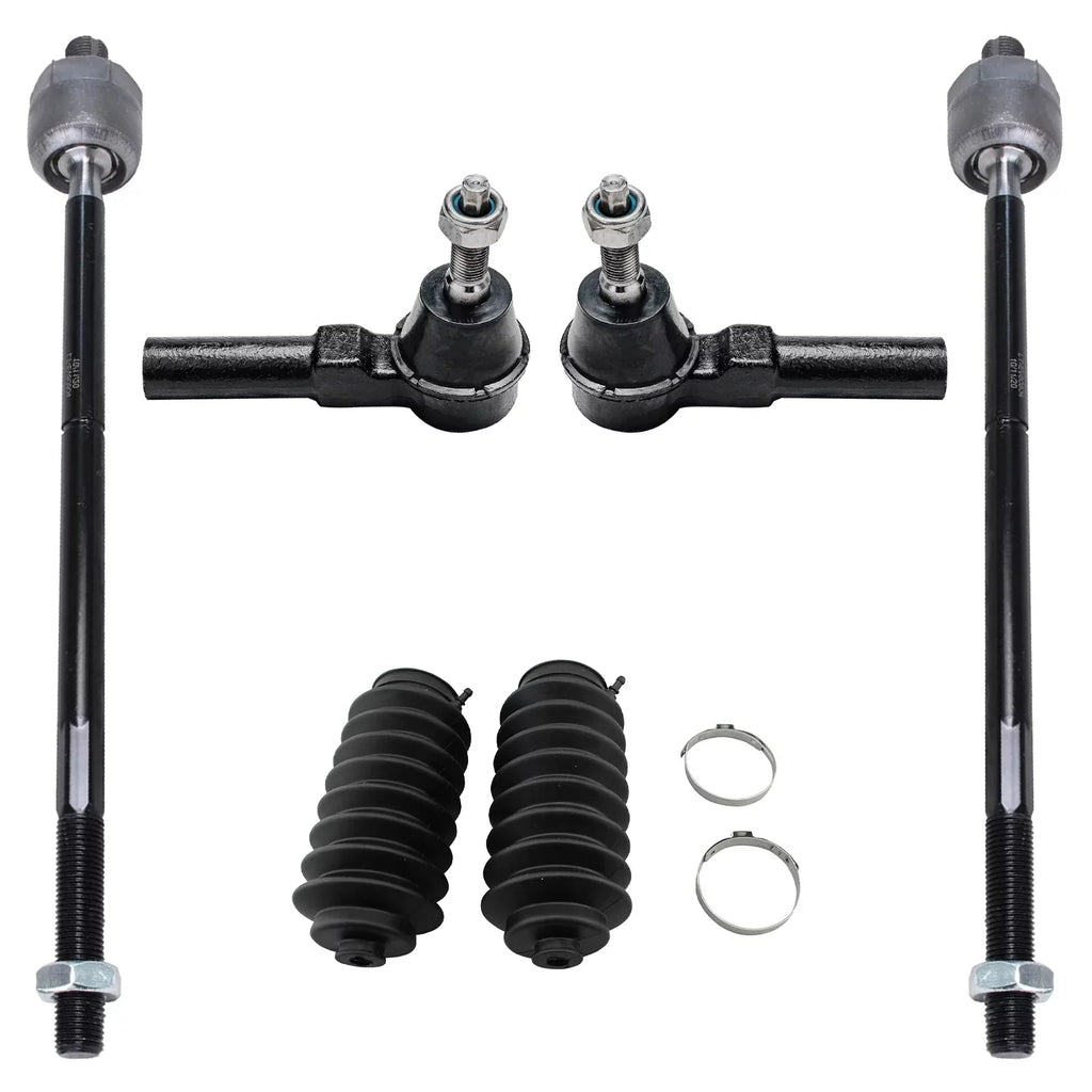 Detroit Axle - Front 12pc Suspension Kit Ford Mustang 2005 2006 2007 2008 2009 2010, 2 Lower Control Arms 2 Sway Bars 4 Outer Inner Tie Rods 2 Wheel Bearing and Hubs 2 Boots Replacement