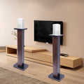 1 Pair Black Walnut Timber Speaker Stands for Surround Sound & Book Shelf Speakers 36"