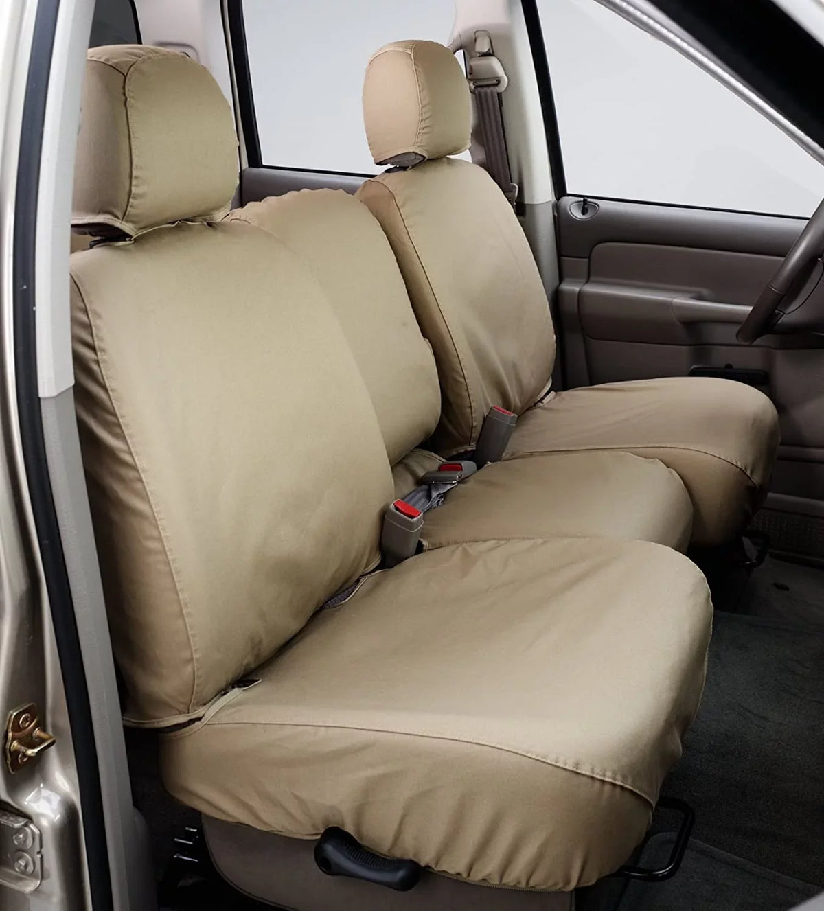 Shield Industries, LLC SS3349PCCH 02-03 F150 CREW CAB 60/40-SPLIT BENCH SEAT W/ADJ HDRSTS W/FOLD DOWN CONSOLE W/CUP HOLDERS Fits select: 2002-2003 FORD F150