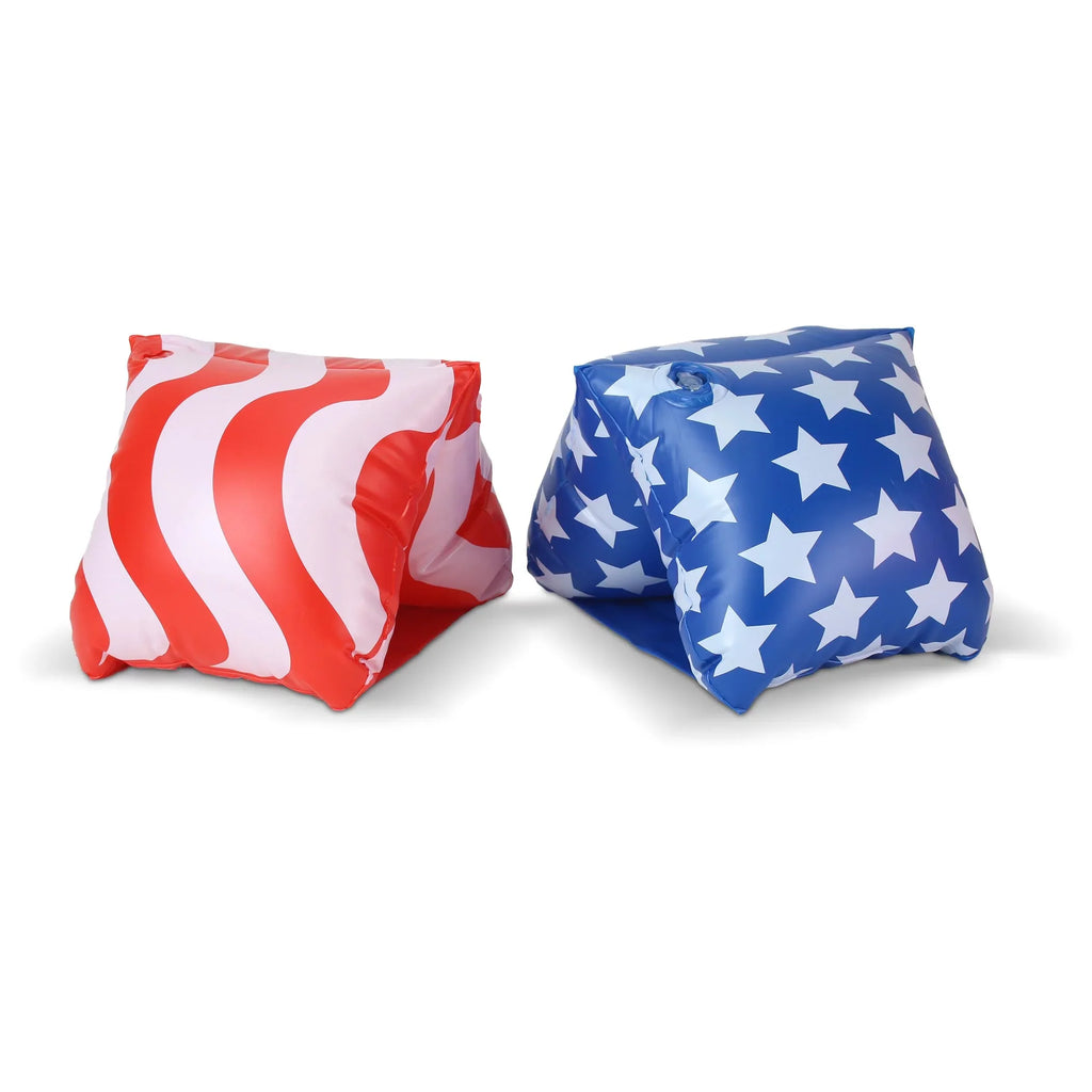 GoFloats America Flag Adult Water Wing Floaties - Own The Pool (Novelty USE ONLY)