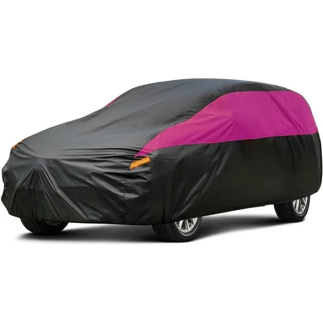Molebt SUV Car Shield Waterproof All Weather , Size Fit for SUV Jeep Up to 181 inch, Pink