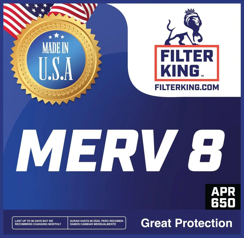 Filter King 15.5x36.5x1 Air Filter | 4-PACK | MERV 8 HVAC Pleated A/C Furnace Filters | MADE IN USA | Actual Size: 15.5 x 36.5 x .75"
