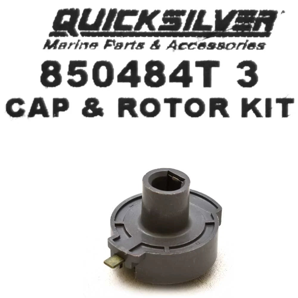 Quicksilver 850484T 3; Cap and Rotor Kit-Delco Hei Ignition- Replaces Mercury / Mercruiser