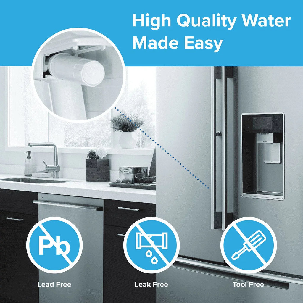 Brio 6020A Refrigerator Water Filter Replacement Compatible With LG LT800P, ADQ73613401 Kenmore 9490, 46-9490, ADQ73613402