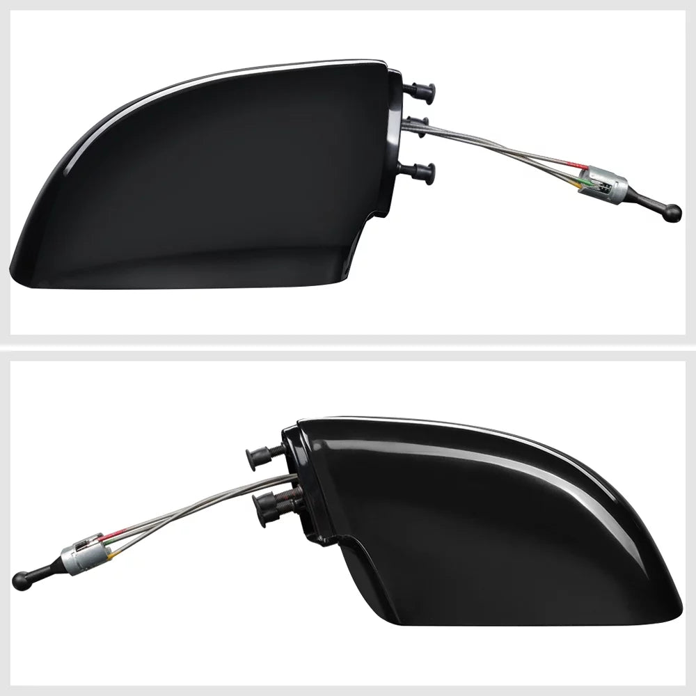 For 1988 to 1994 Cavalier/Sunbird Left Driver Side Car Mirror Manual Operated Rear View Door Espejos 89 90 91 92 93