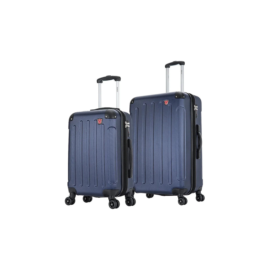 DUKAP Intely 2-Piece Plastic Luggage Set Blue (DKINT0SM-BLU)