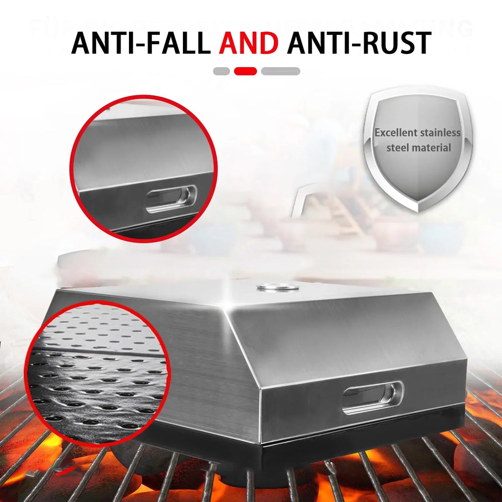 Grill Top Pizza Oven, Fits On Any Charcoal & Gas BBQ Grill, Portable Pizza Oven, Easy Carry Handles, Home-made BBQ Pizza Oven