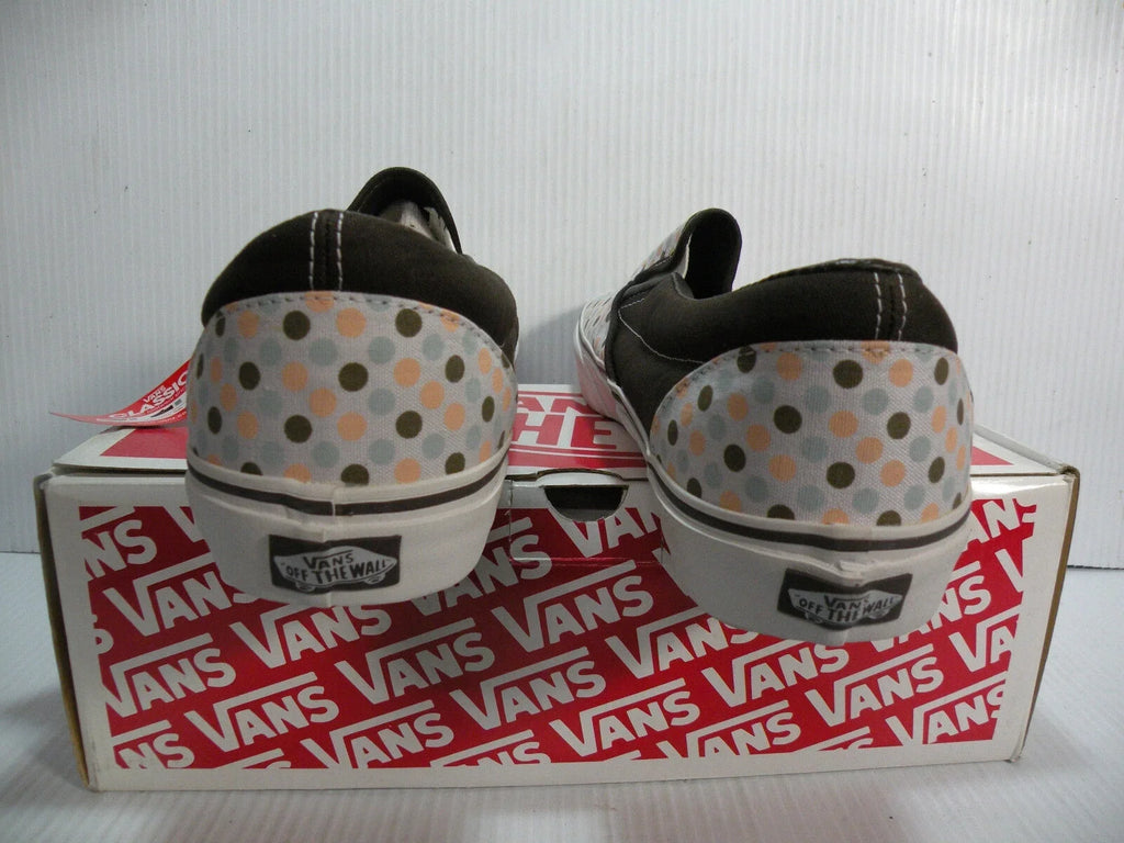 VANS CLASSIC LOW POLKA DOTS MEN SHOES COFFEE/WALNUT 5862299 SIZE 11 NEW