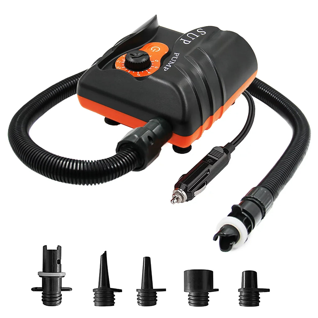 Goolrc Inflation Pump 16 PSI Electric Air Pump with 6PCS Nozzles for Inflatables and Boats