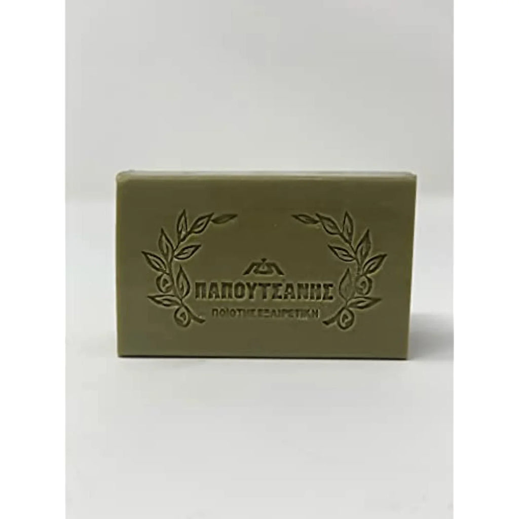 Papoutsanis Pure Greek Olive Oil Soap Of Bars, 8.8 oz, Pack Of 4 (250g)