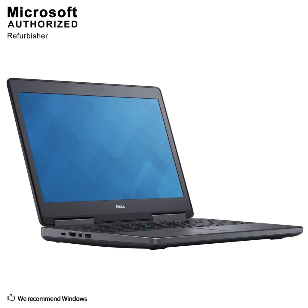 Refurbished Grade A Dell Precision 7510 15.6" Business Laptop, Intel Core i7-6920HQ 2.9GHZ, 8G DDR4, 500 SSD, MDP, HDMI, Windows 10 Pro 64 Bit-Multi-Language(EN/ES/FR)