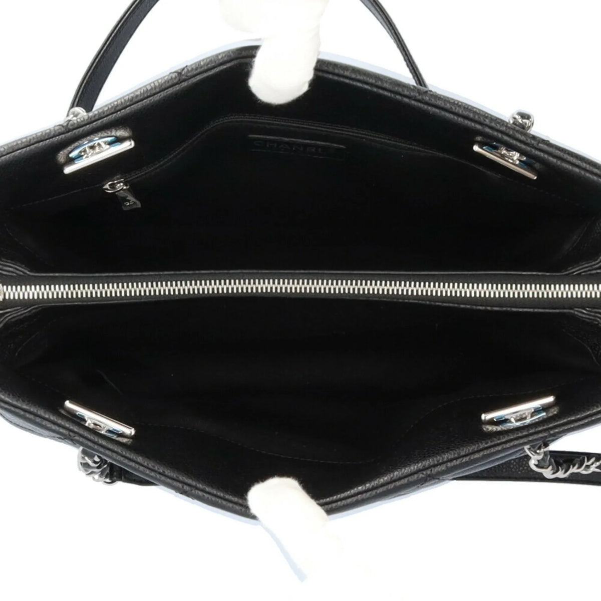 Pre-Owned CHANEL Cocomark Matelasse Shoulder Bag Caviar Skin A67294 Black Women's Chain BRB10010000013230 (Good)