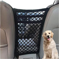 DYKESON Pet Barrier Dog Car Net Barrier with Auto Safety Mesh Organizer Baby Stretchable Storage Bag Universal for Cars, SUVs -Easy Install,Safer to Drive with Pets and Children, 3 Layer(S)