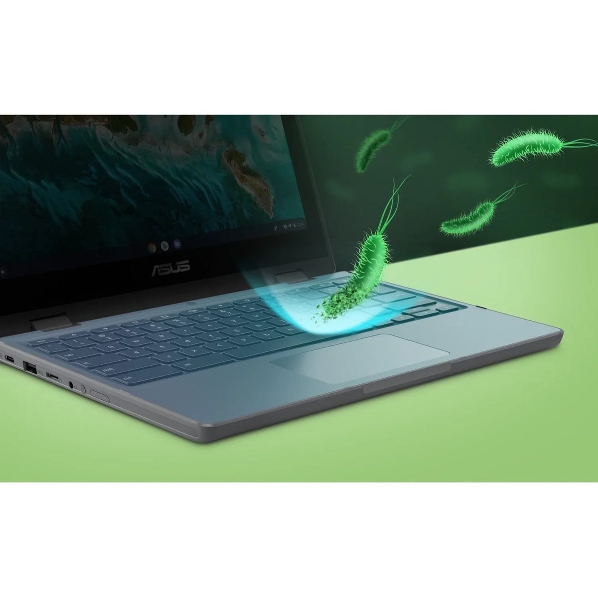 Asus Chromebook Flip 11.6" Touchscreen, Intel Celeron N5100, 64GB SSD, ChromeOS, CR1100FKA-YZ184T