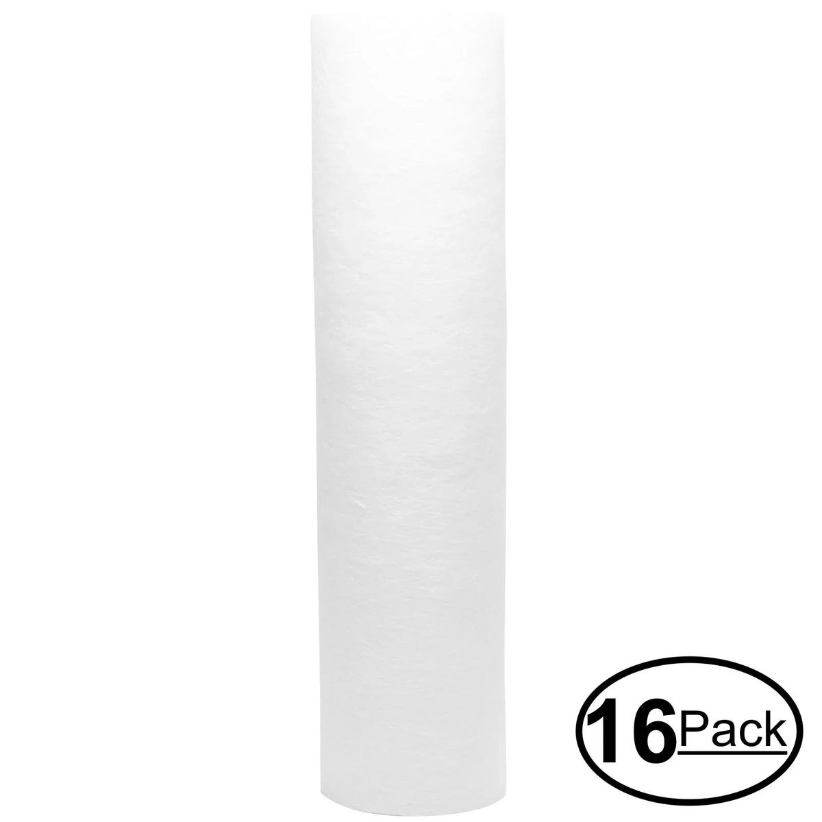16-Pack Replacement for H2O Distributors USRO5-60-QC-38-USA Polypropylene Sediment Filter - Universal 10-inch 5-Micron Cartridge for H2o Distributors 5-Stage RO System 60 GPD - Denali Pure Brand