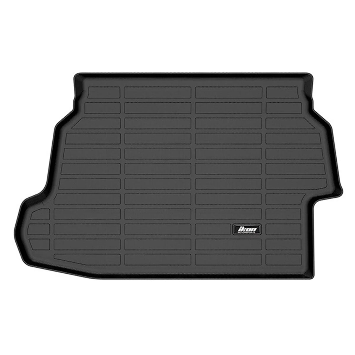 Ikon Motorsports Floor Mats & Trunk Mat Compatible With 2023-2024 Toyota Prius , Black 3D Molded Carpets Liner 1st 2nd Row Front Rear Pad 4PC TPE Thermo Plastic Elastomer All Weather Protector