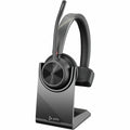 Poly Voyager 4310 Microsoft Teams Certified USB-C Headset with Charge Stand - Microsoft Teams Certification - Siri, Google Assistant - Mono - Wireless - Bluetooth - 298.6 ft - 20 Hz - 20 kHz - Over...