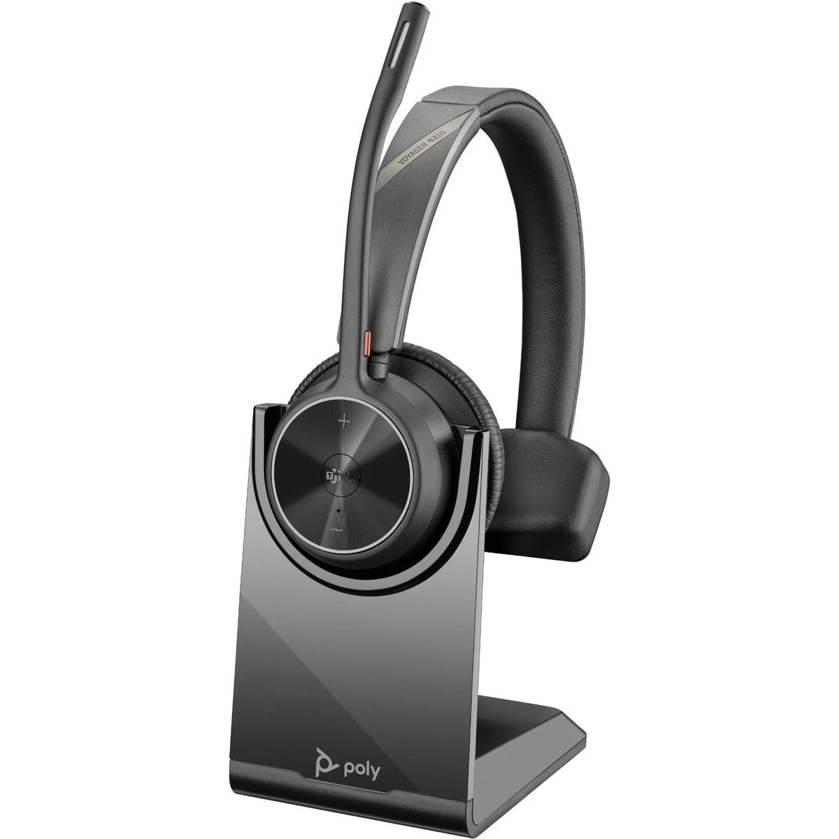 Poly Voyager 4310 Microsoft Teams Certified USB-C Headset with Charge Stand - Microsoft Teams Certification - Siri, Google Assistant - Mono - Wireless - Bluetooth - 298.6 ft - 20 Hz - 20 kHz - Over...