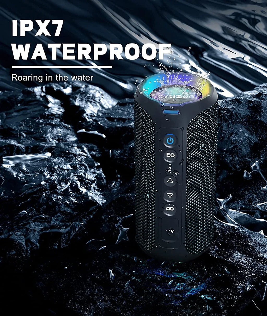Bluetooth Speakers, Ortizan 40W Loud Stereo Portable Speaker, IPX7 Waterproof Speakers with Deep