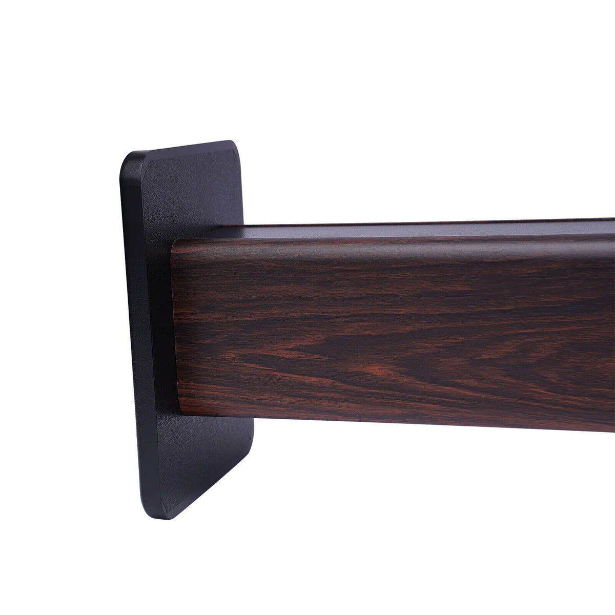 1 Pair Black Walnut Timber Speaker Stands for Surround Sound & Book Shelf Speakers 36"