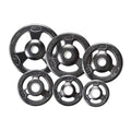 York Barbell Grip Steel Composite Olympic Iron Plate- Black - 10 lbs