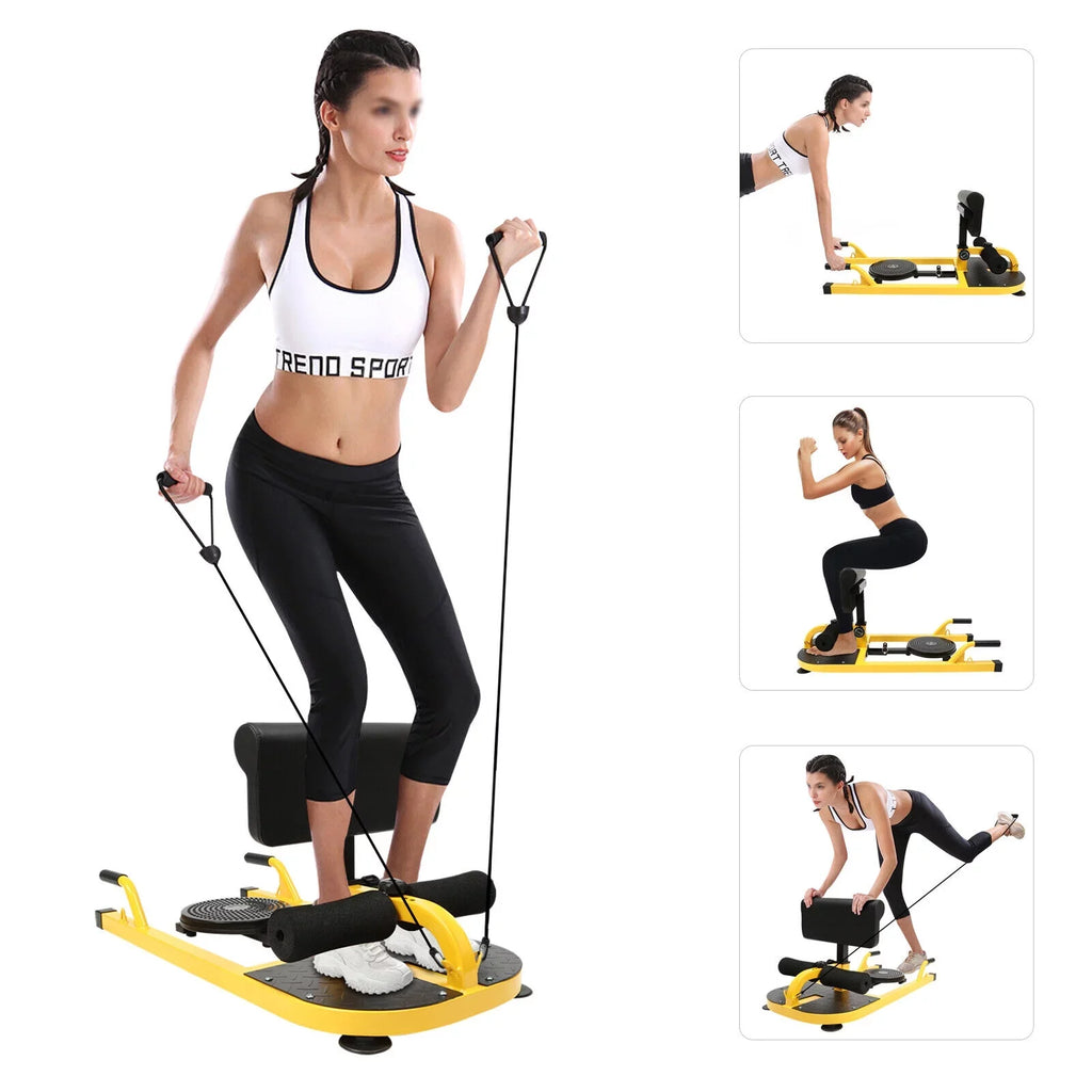 Multifunctional Squat Machine Deep Sissy Squat Home Gym Ab Trainer Adjustable