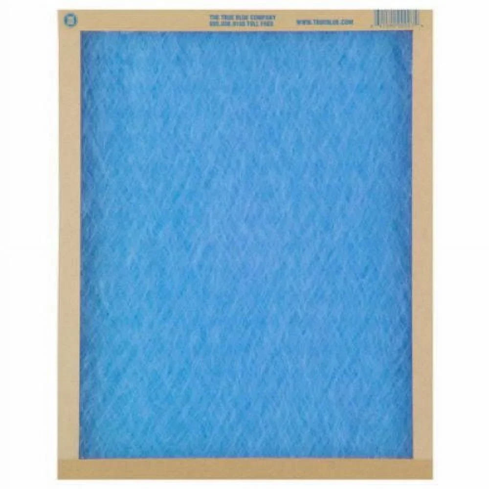 True Blue 122221 22" x 22" x 1" Flat Panel Spun Fiberglass Disposable Furnace Air Filter MERV 2 - Quantity of 12