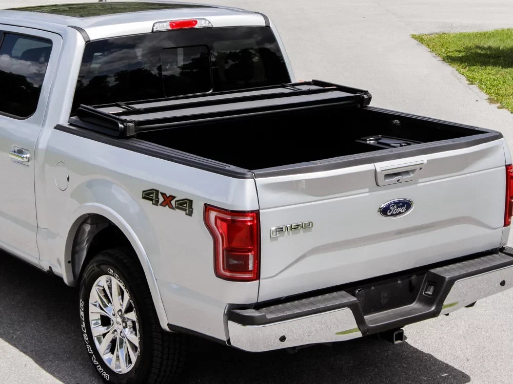 Gator Shield Hybrid Hard Folding Vinyl Tonneau Truck Bed Shield 2014-2018 Chevy Silverado GMC Sierra 8 ft Bed