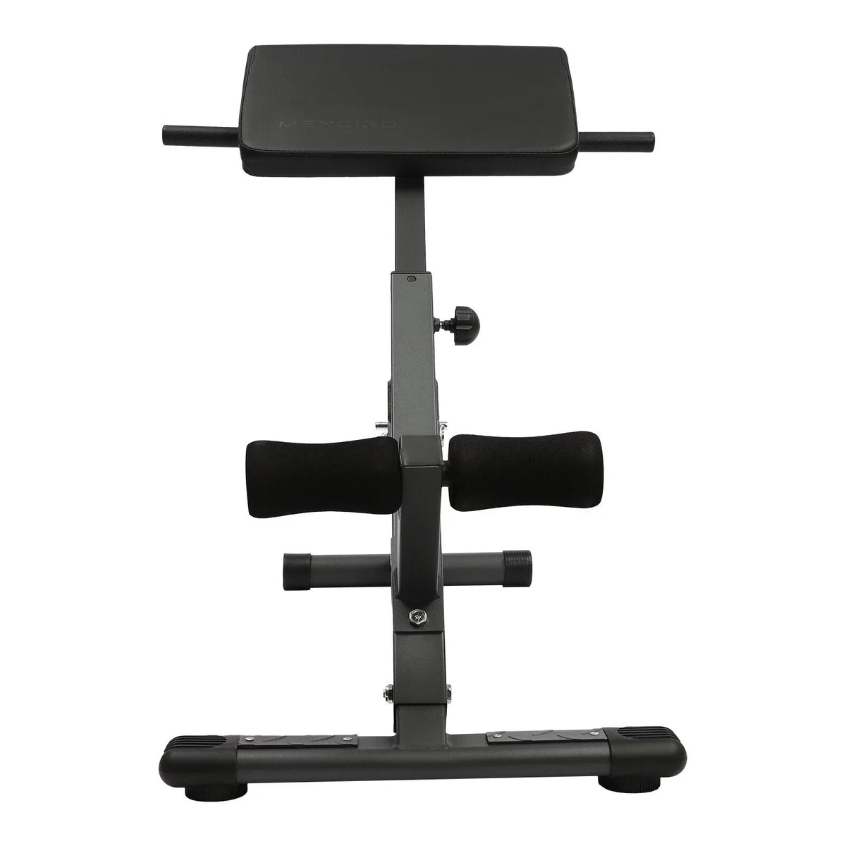 Black Adjustable Roman Chair Workouts Sit up Gym Bench Extension Machine for Home 5-Level 330 lbs