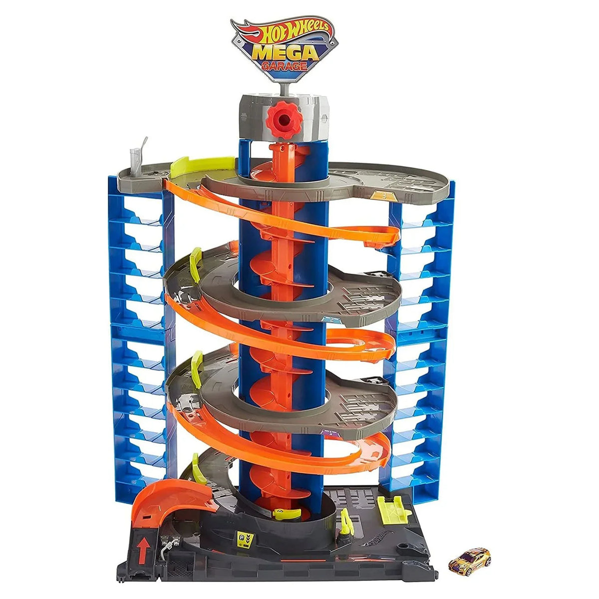 Hot Wheels City Mega Garage Playset with Storage for Over 60 Cars, Ages 4+