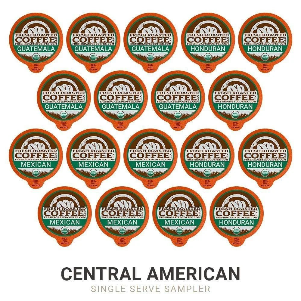 Fresh Roasted Coffee, Organic Coffee Pod Sampler, 72 Count for Keurig K-Cup Brewers