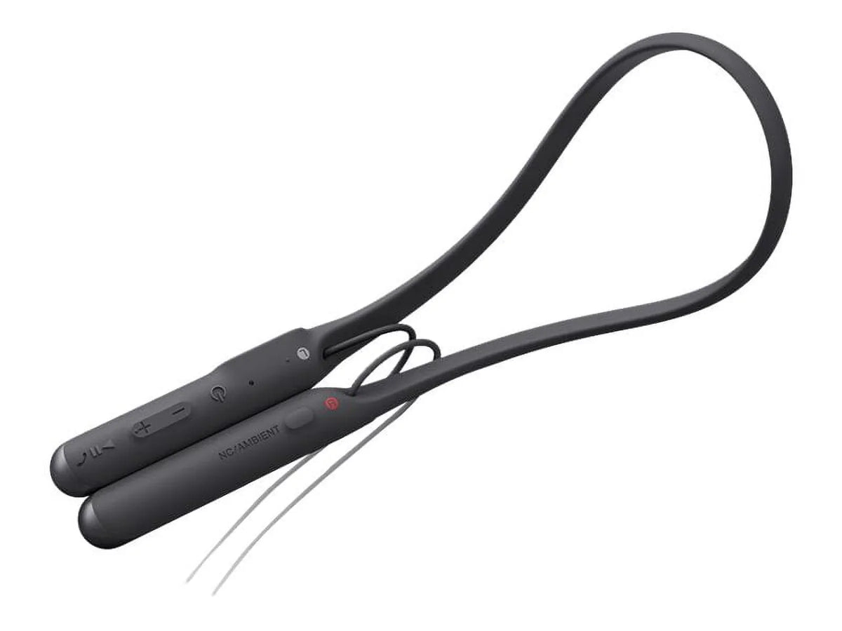 Sony WI-C600N - Earphones with mic - in-ear - behind-the-neck mount - Bluetooth - wireless - NFC - active noise canceling - black