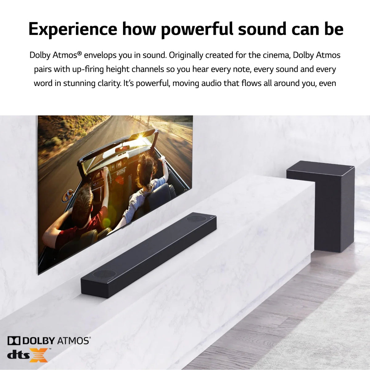 Restored LG 3.1.2 Channel High Res Audio Soundbar with Dolby Atmos and 4K Pass-Through, SPM7A (Refurbished)