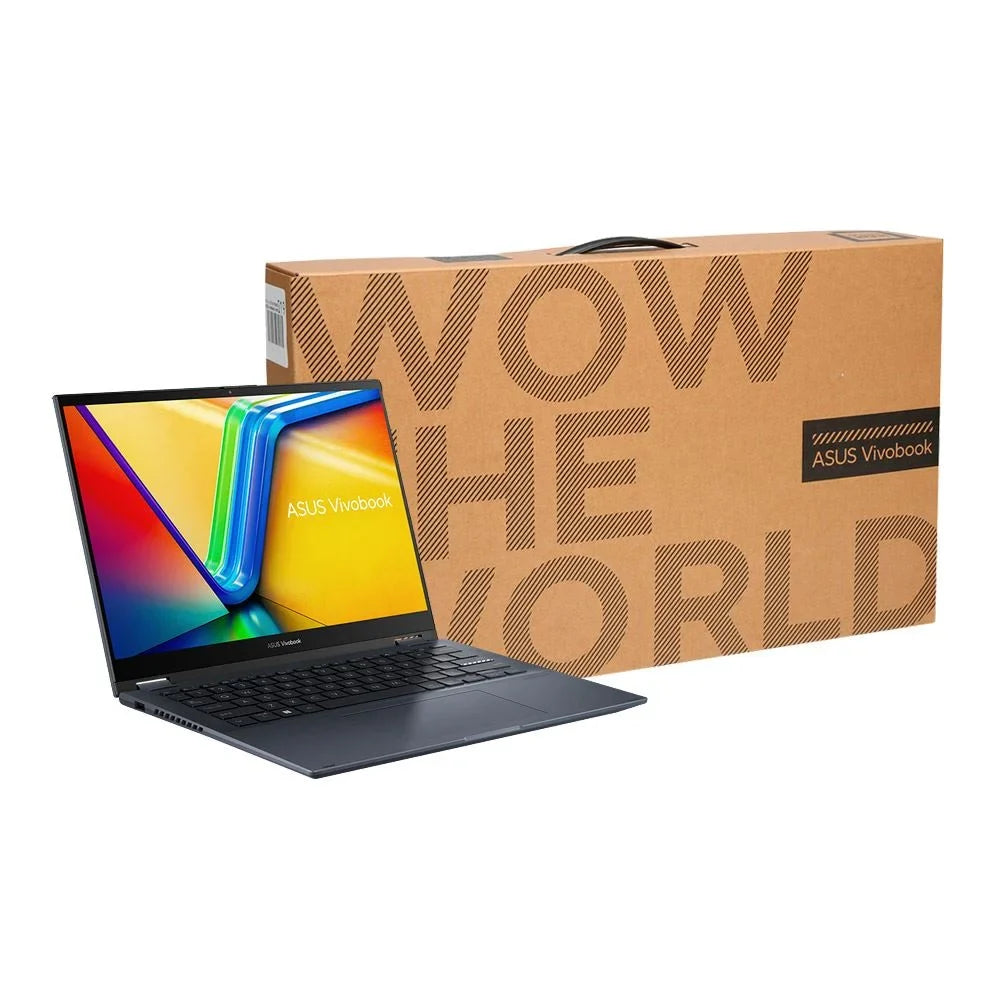 ASUS Vivobook S Flip TP3402ZA-OS34T 14" 2-in-1 Laptop Computer Quiet Blue Intel Core i3 12th Gen 1220P 1.1GHz Processor 8GB DDR4 RAM 256GB Sturdy State Drive Intel UHD Graphics WiFi BT Windows 11 Home