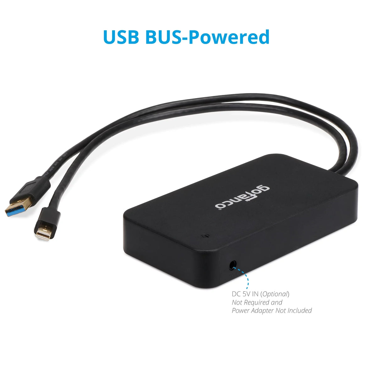gofanco Mini DisplayPort(Thunderbolt 2) Video Dock/Docking Station with HDMI, DisplayPort, USB 3.0 and Gigabit Ethernet Output for Surface Pro, MacBook and PC - Thunderbolt 2 to DP or HDMI Adapter Hub