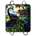 GCKG Artistic Paintings Graceful Peacock Pet Car Seat Enclosure Dog Car Seat Mat Hammock Cargo Mat Trunk Mat For Cars Trucks and SUV 54x60 inches