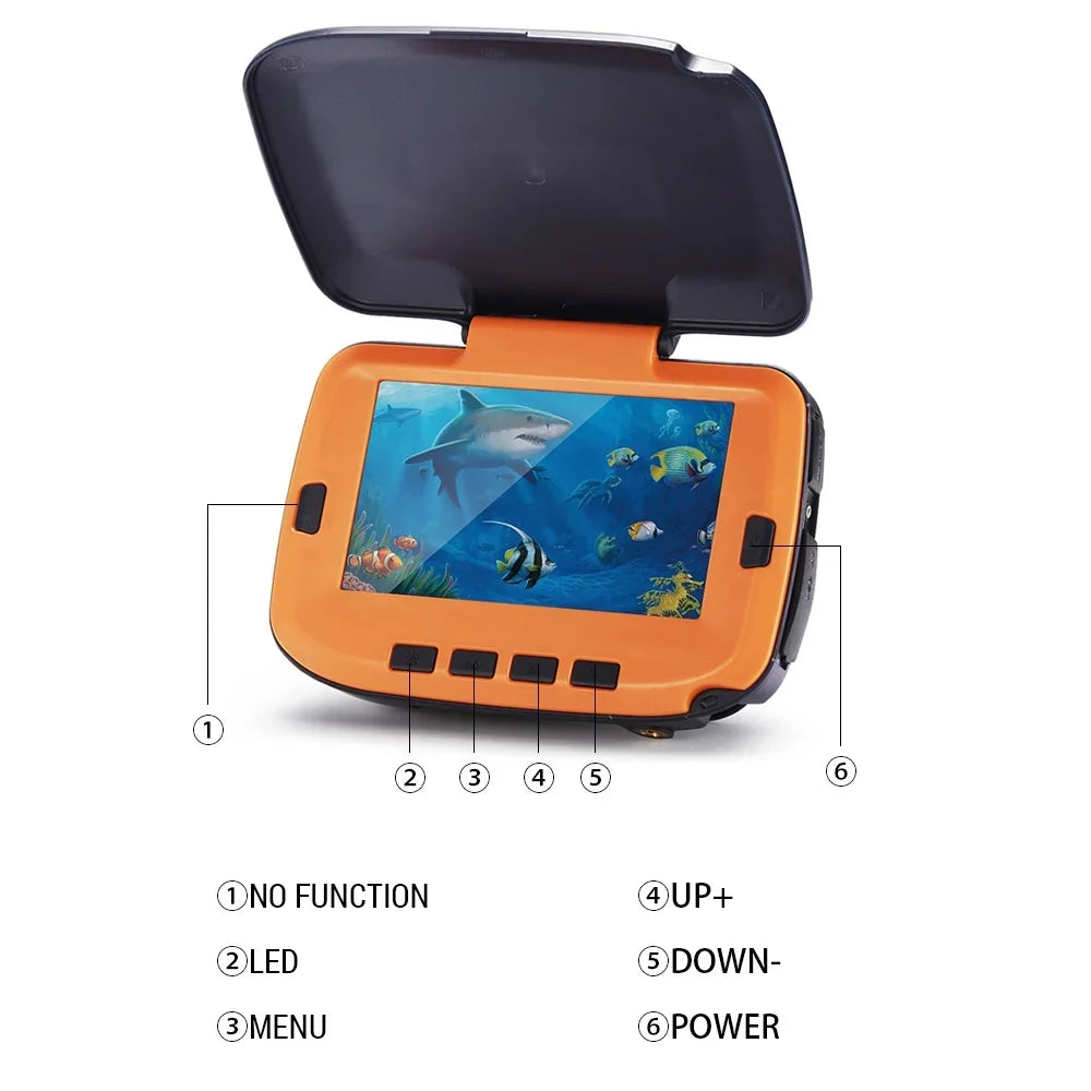 Underwater Fishing Camera with 4.3in Digital LCD 120° 300,000 Pixels 8 CS Night Vision for River/Ice Fishing