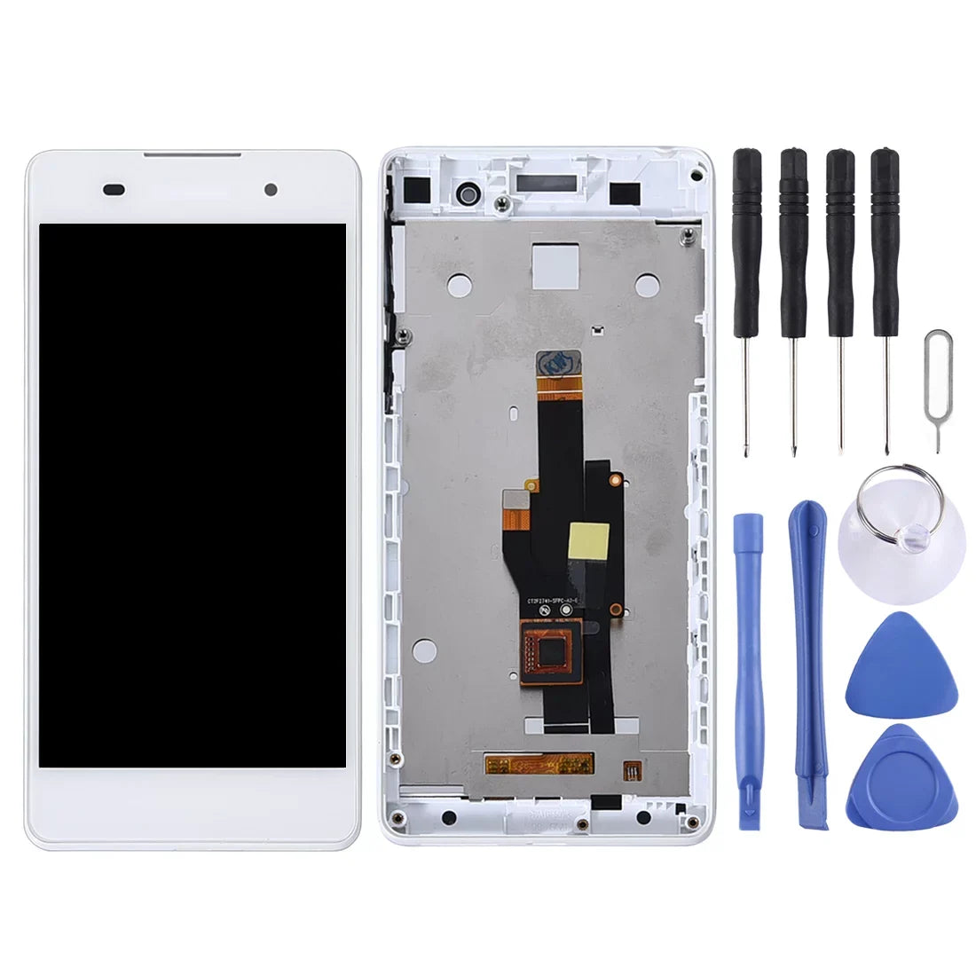 Cellphone Repair Parts OEM LCD Screen for Sony Xperia E5 F3311 F3313 Digitizer Full Assembly with Frame