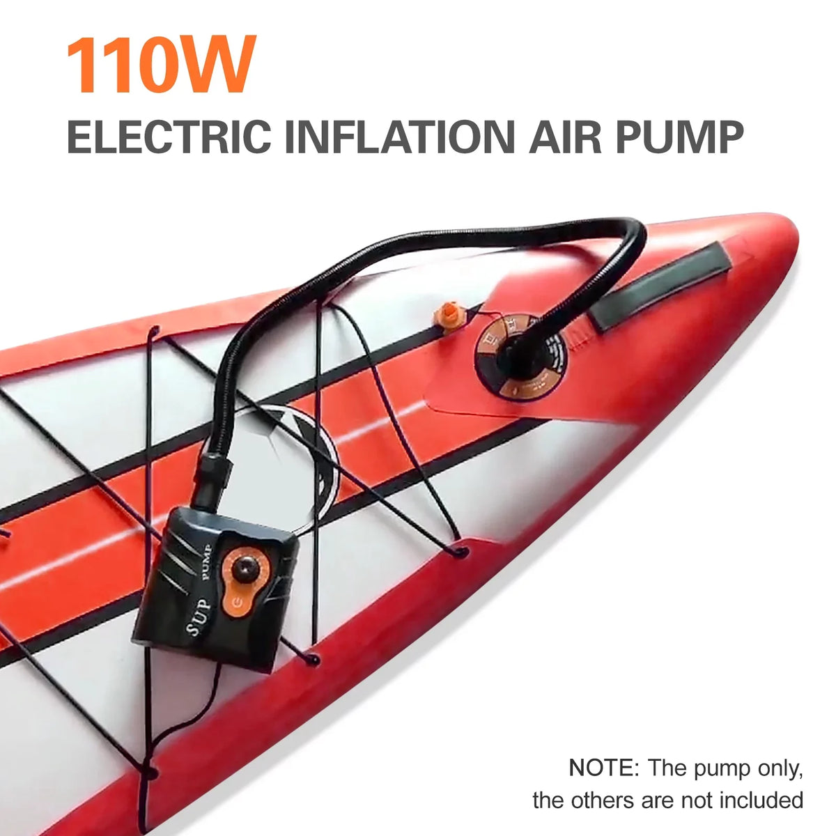 Goolrc Inflation Pump 16 PSI Electric Air Pump with 6PCS Nozzles for Inflatables and Boats