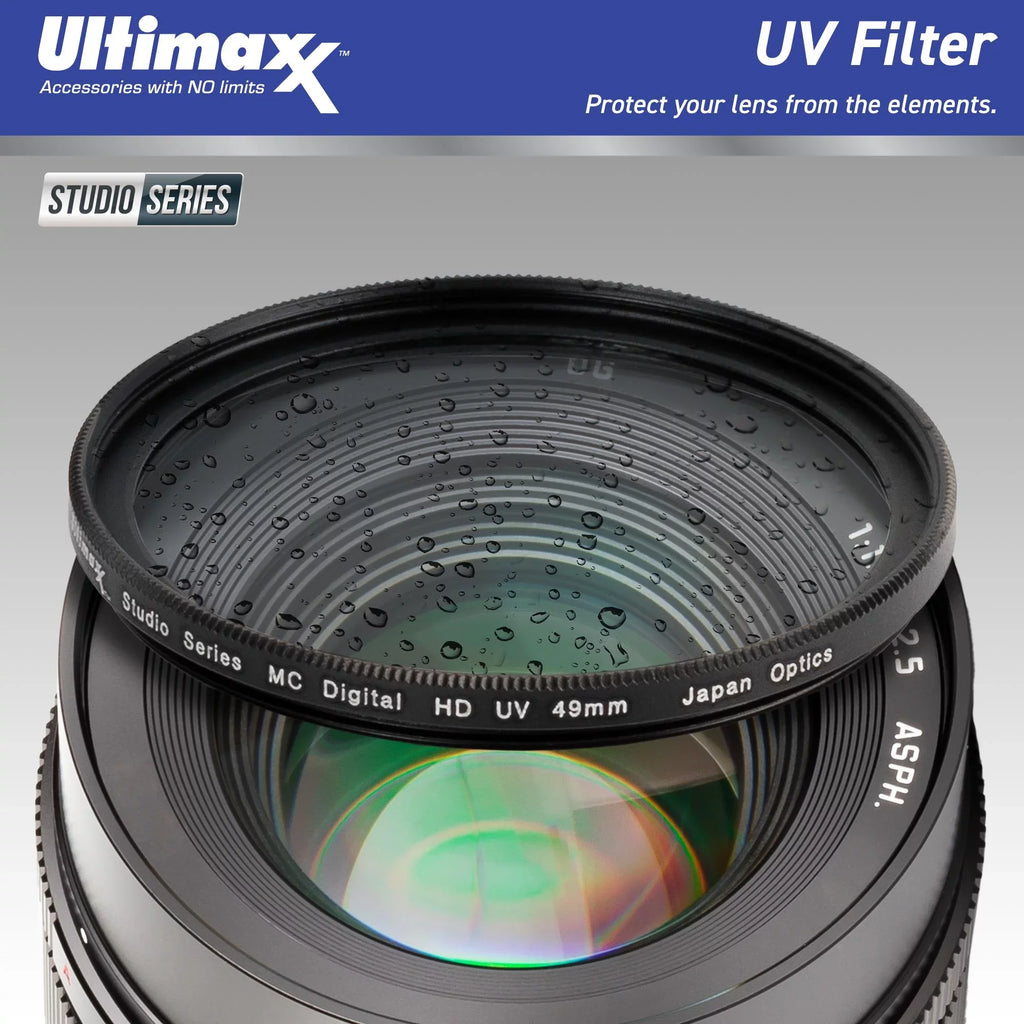 Ultimaxx Advanced Nikon AF 24-85mm f/2.8-4D IF Lens Bundle - Includes: Water-Resistant Lens Pouch, 2.2x Telephoto Zoom Lens Attachment, Protective UV Filter & More (16pc Bundle)